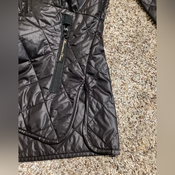 Mountain Horse Jacket Women Size L Black Little Quilted Full Zip Fall Winter - Picture 8 of 11
